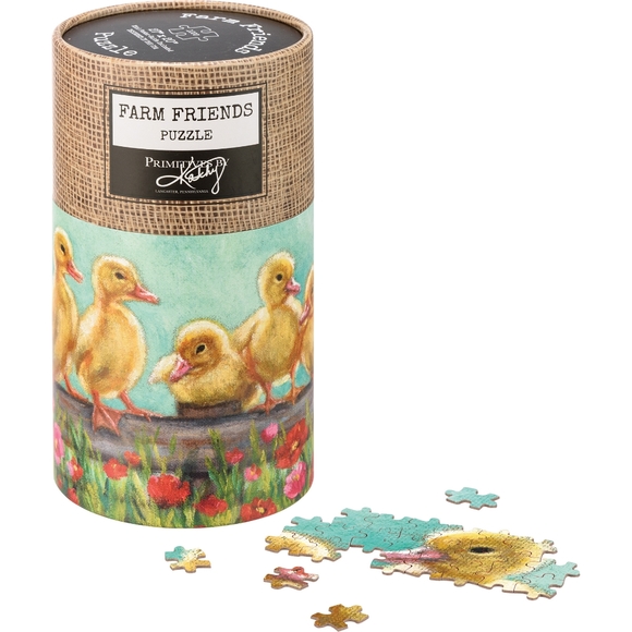 Puzzle Ducklings Duck Flower Floral 1000 Piece Farm Country Spring Jigsaw NIB - Picture 2 of 4